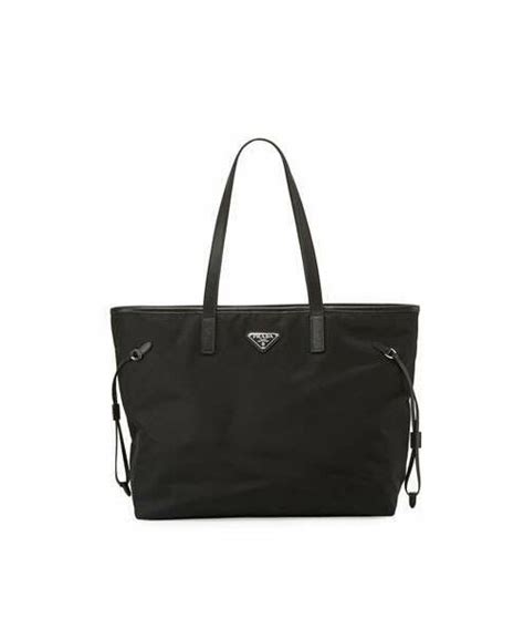 prada vela nylon side-cinch shopper tote|Prada Vela Side.